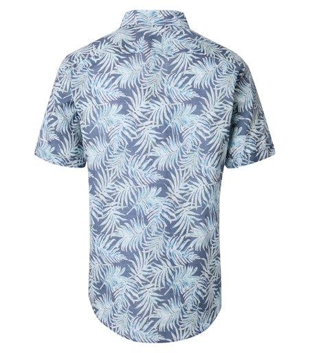 Hemden korte mouw blauw Casa Moda