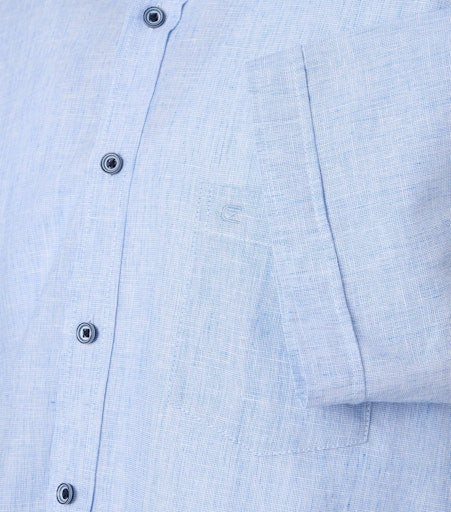 Hemden korte mouw blauw Casa Moda