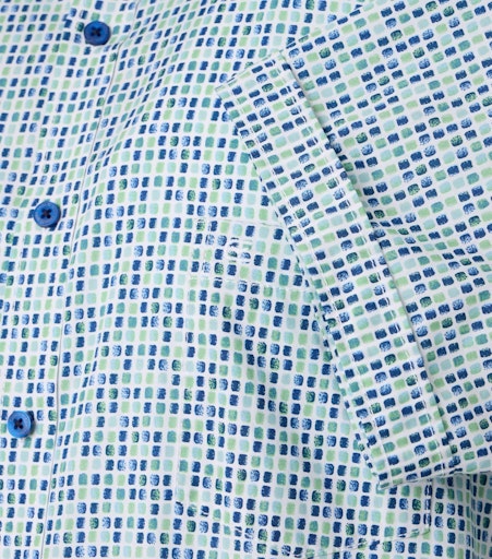 Hemden korte mouw groen Casa Moda