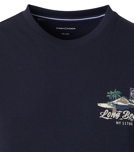 T-shirts korte mouw blauw Casa Moda