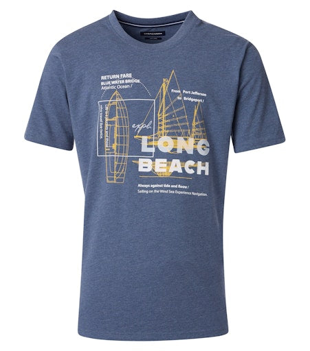 T-shirts korte mouw blauw Casa Moda