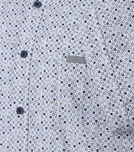 Hemden korte mouw blauw Casa Moda