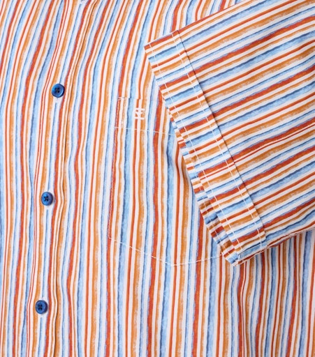Hemden korte mouw oranje Casa Moda