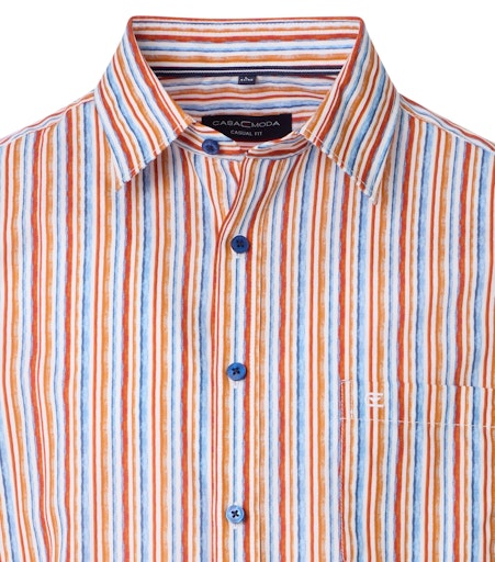 Hemden korte mouw oranje Casa Moda
