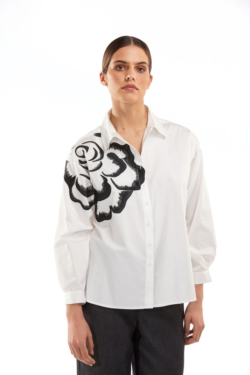 Blouses lange mouw wit Atmos