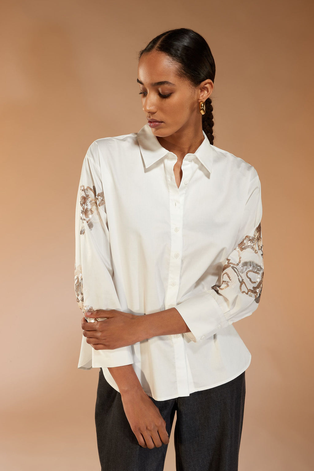 Blouses lange mouw wit Atmos