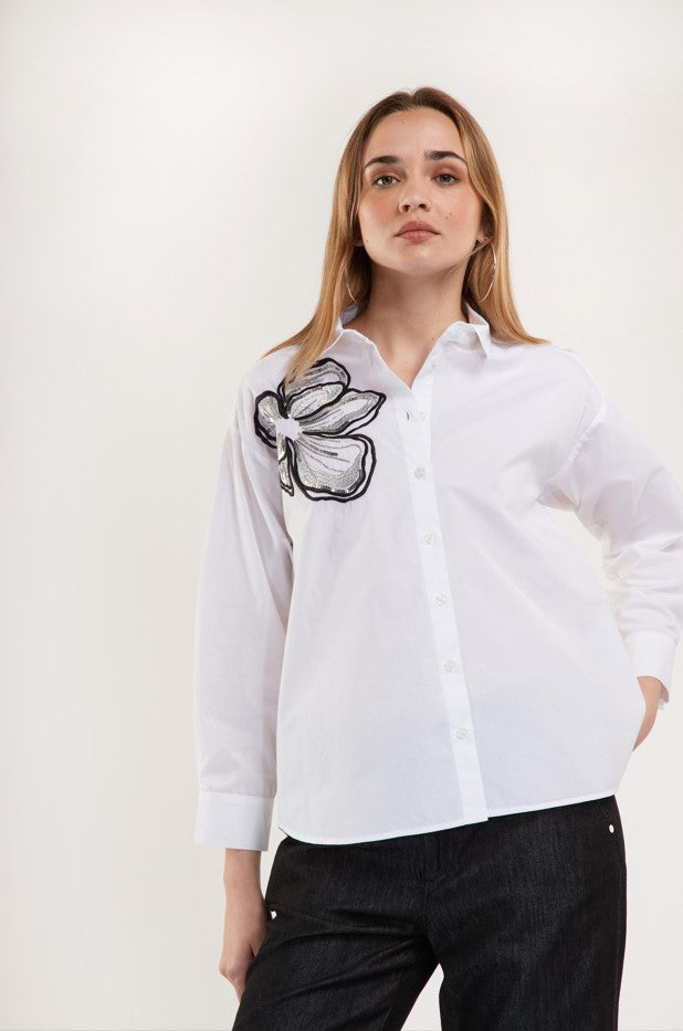Blouses lange mouw wit Senso