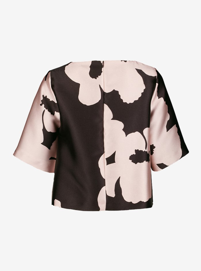 Blouses korte mouw bruin Senso