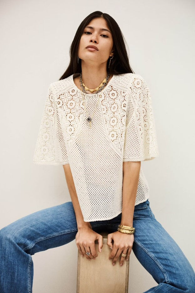 T-shirts korte mouw beige ba&sh