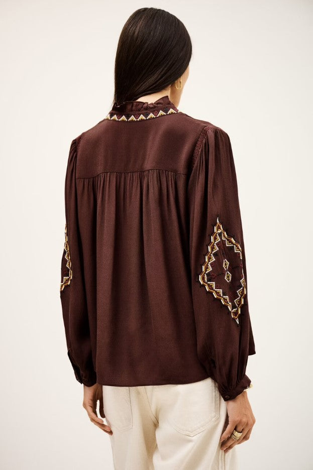 Blouses lange mouw bruin ba&sh