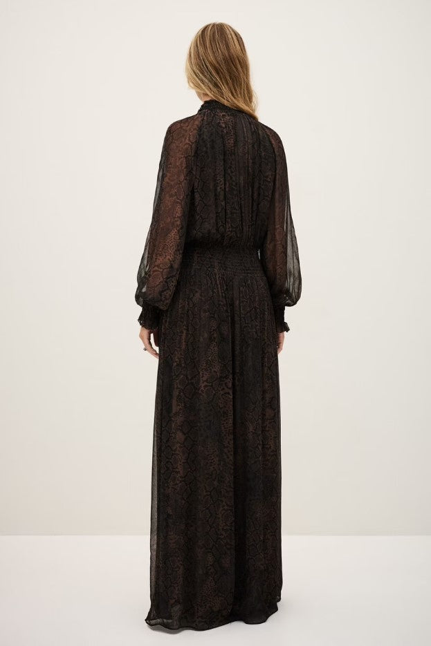 Jurken lange mouw bruin ba&sh