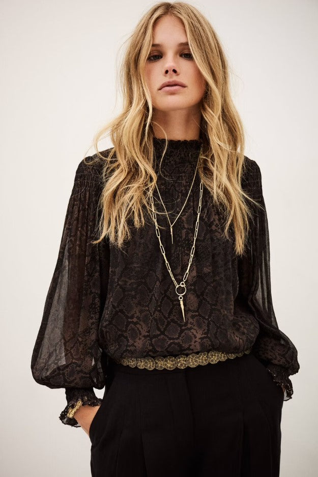 Blouses lange mouw bruin ba&sh