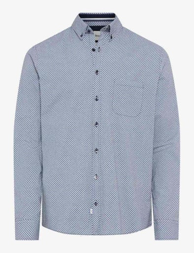 Hemden lange mouw blauw BRAX