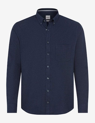 Hemden lange mouw blauw BRAX