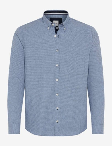 Hemden lange mouw blauw BRAX