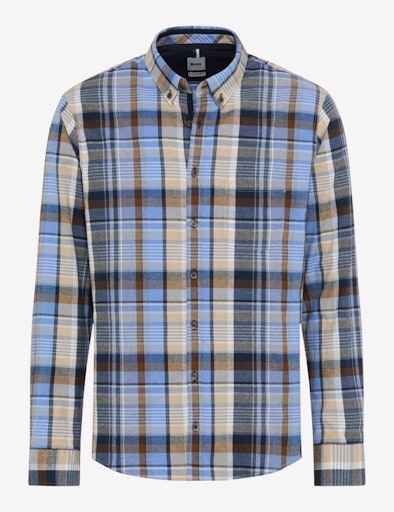 Hemden lange mouw blauw BRAX