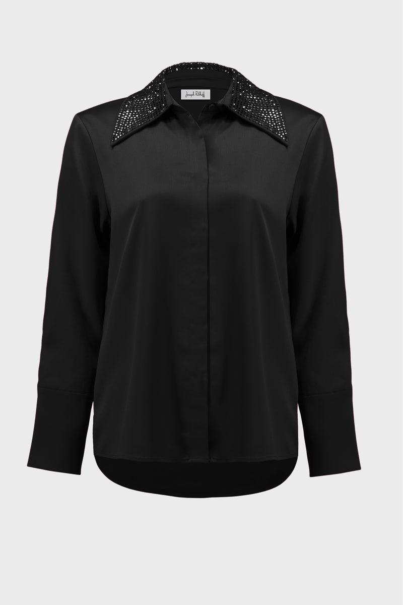 Blouses lange mouw zwart Joseph Ribkoff