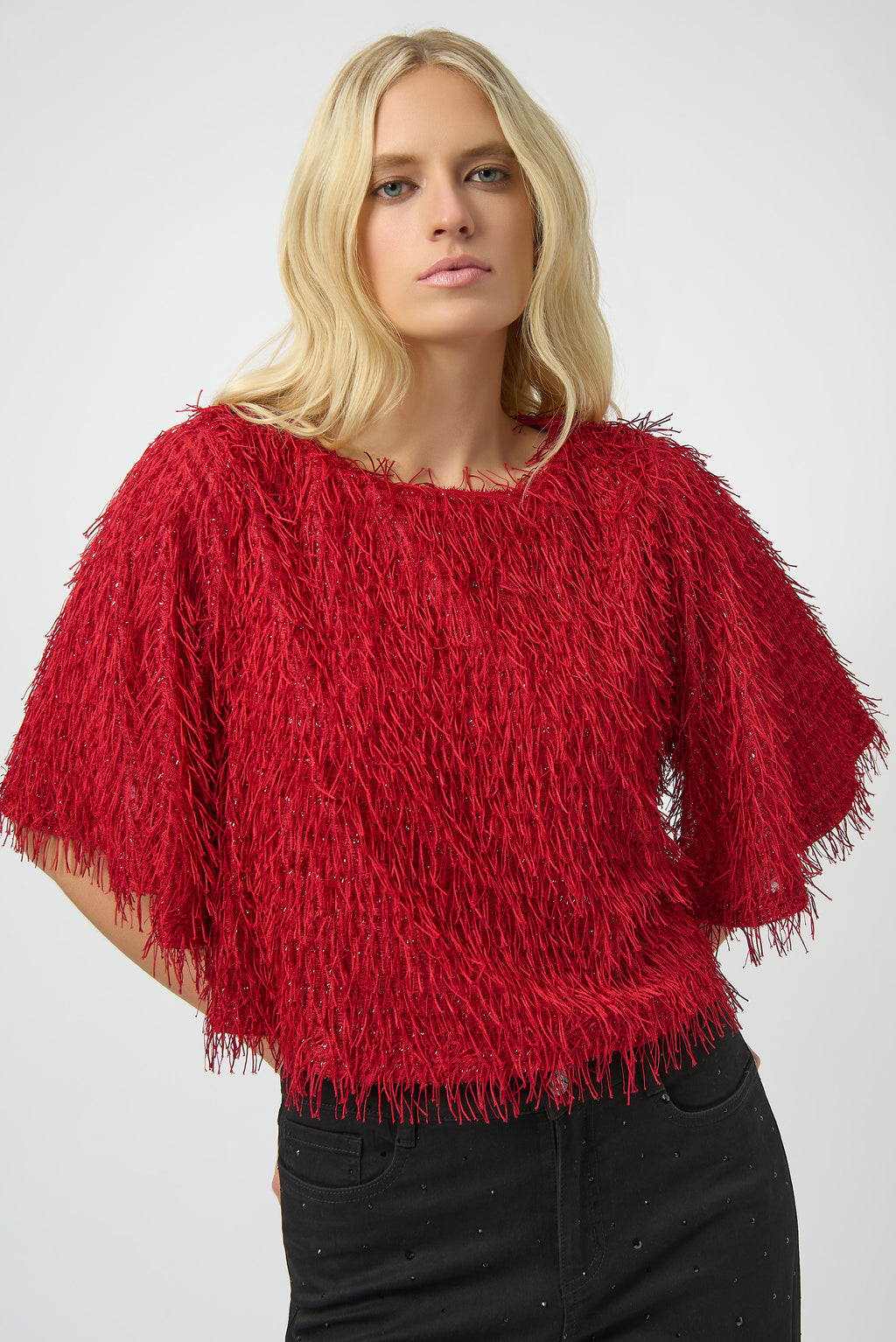 Blouses korte mouw rood Joseph Ribkoff