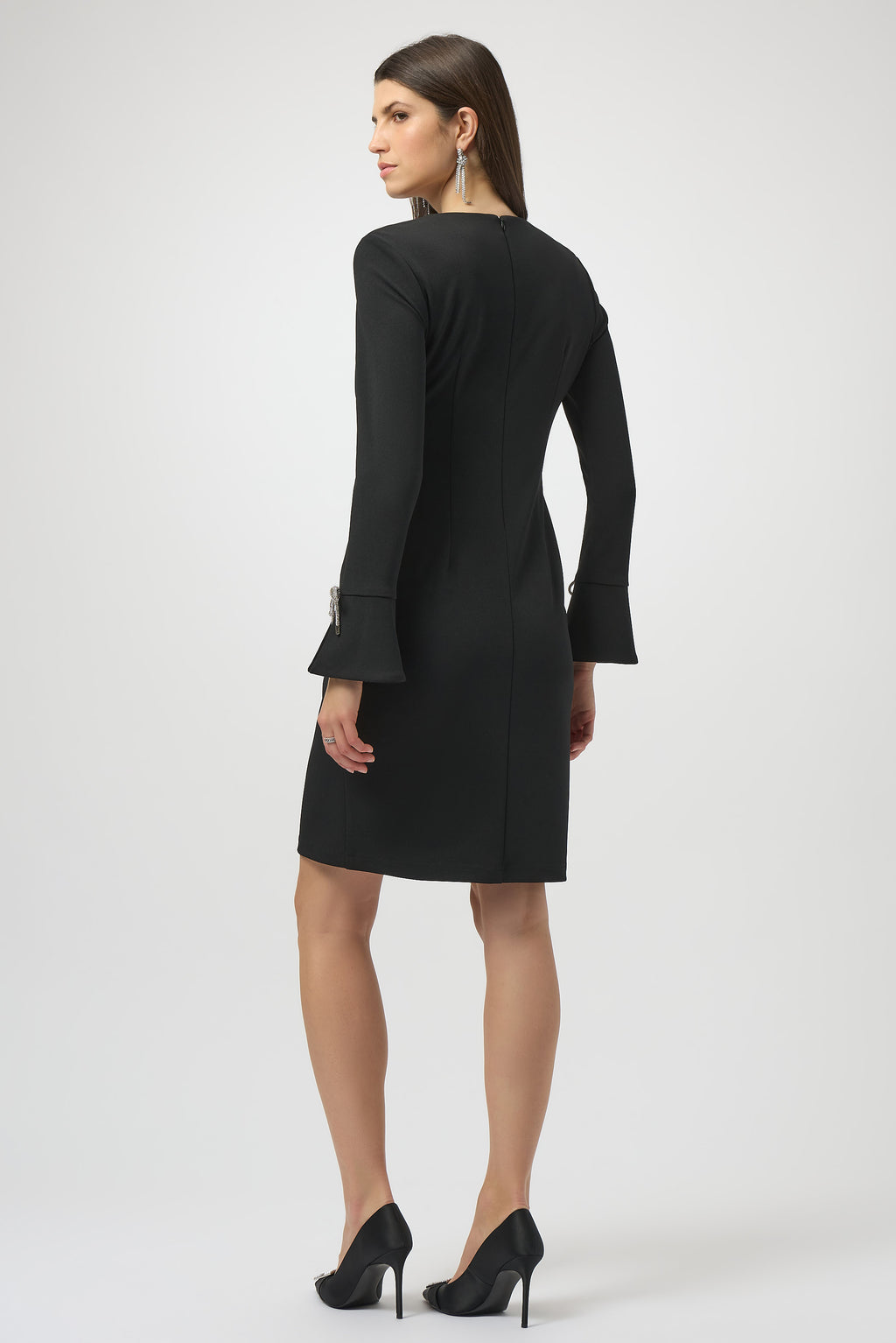 Jurken lange mouw zwart Joseph Ribkoff