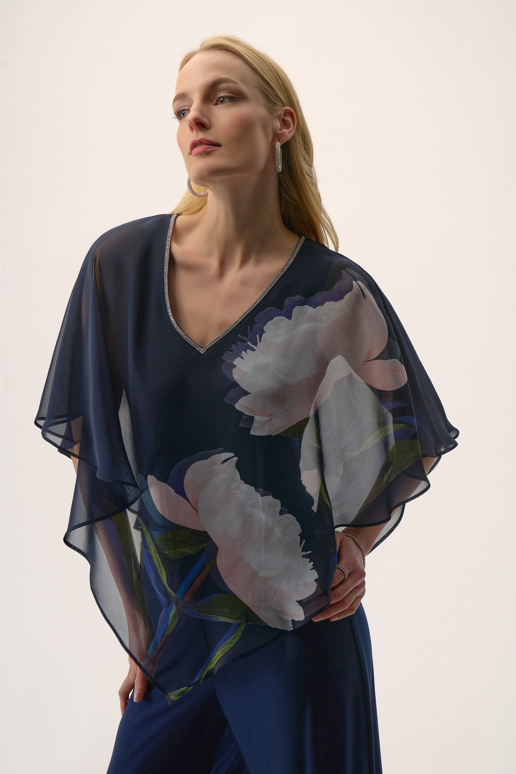Blouses korte mouw blauw Joseph Ribkoff
