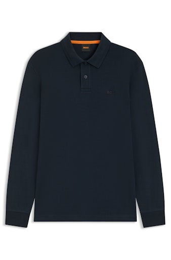 Polo's korte mouw blauw Boss Men Orange