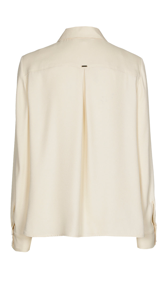 Blouses lange mouw beige Xandres
