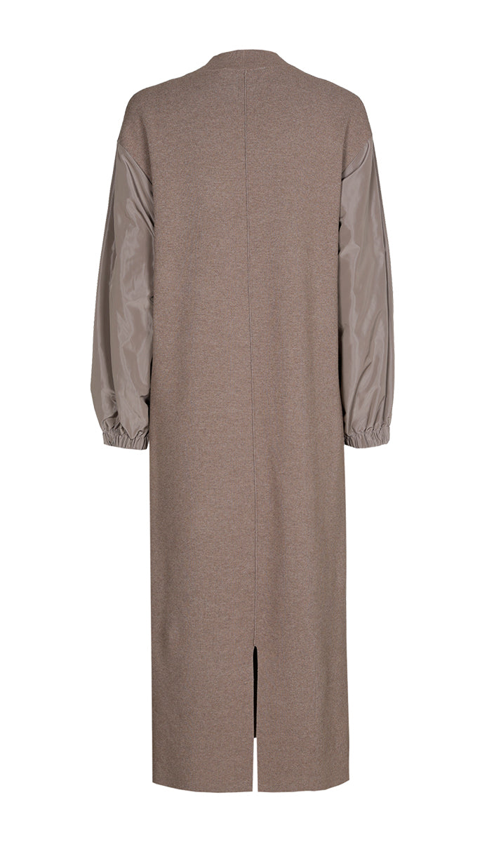 Jurken lange mouw bruin Xandres