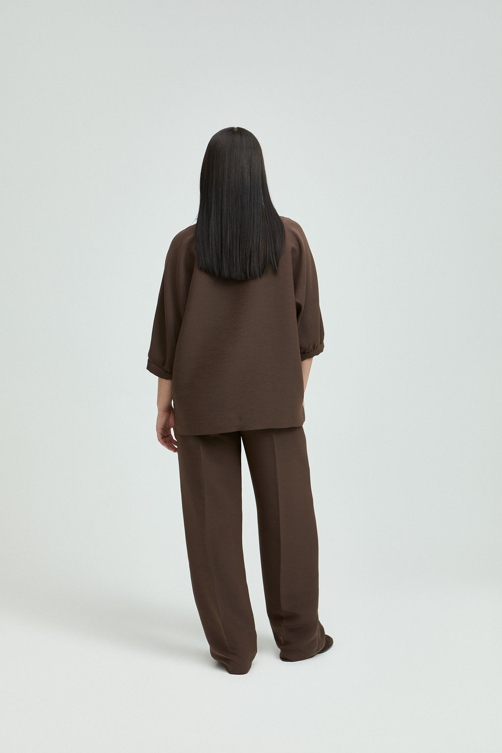 Blouses korte mouw bruin Xandres Gold