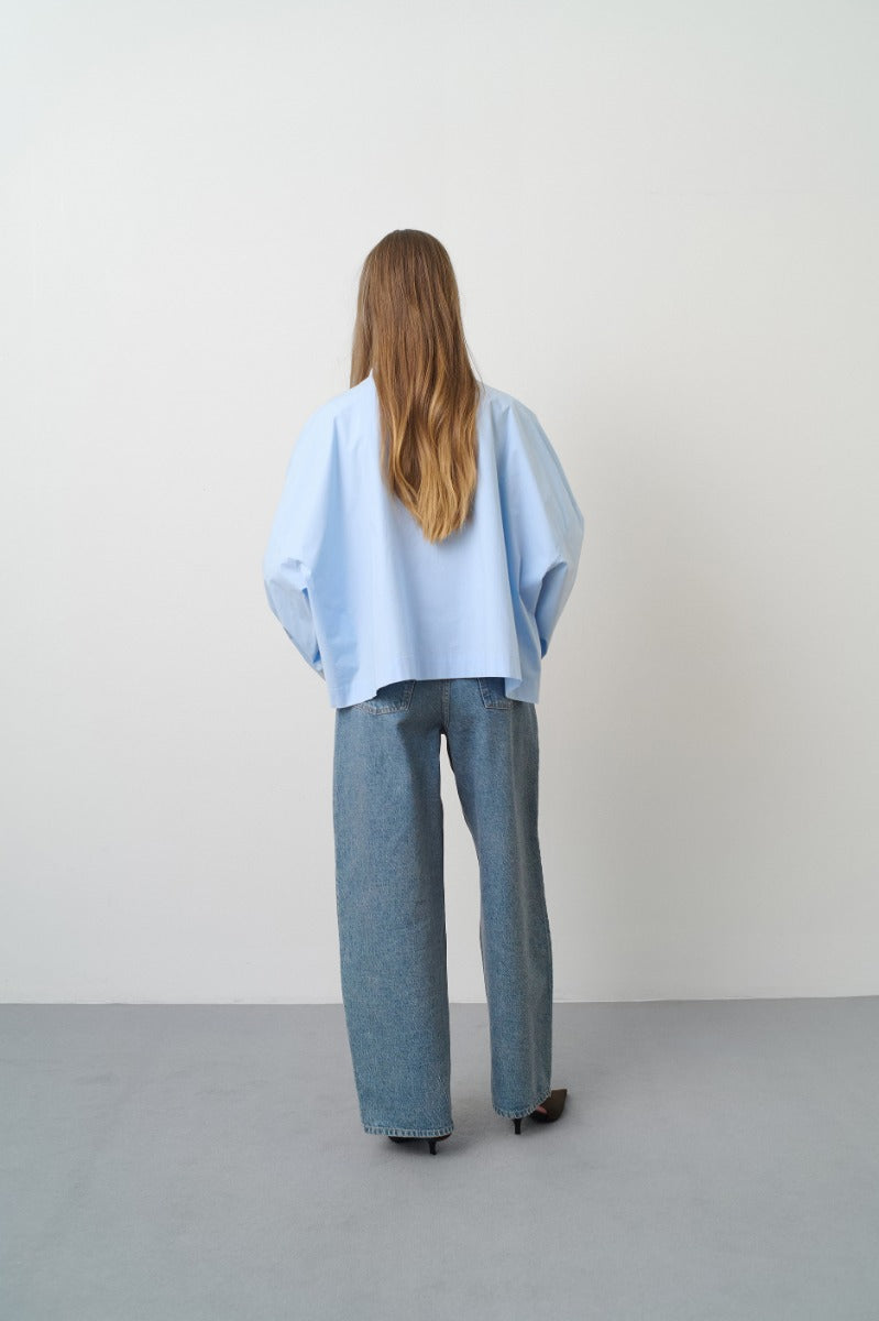 Blouses lange mouw blauw REMAIN