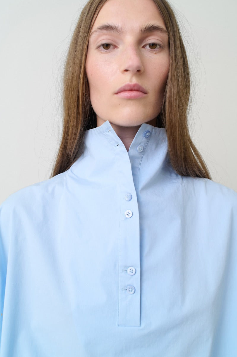 Blouses lange mouw blauw REMAIN