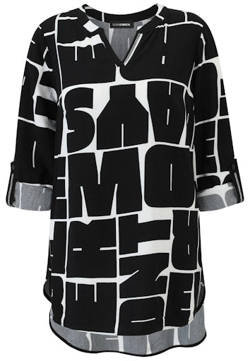 Blouses lange mouw zwart Doris Streich