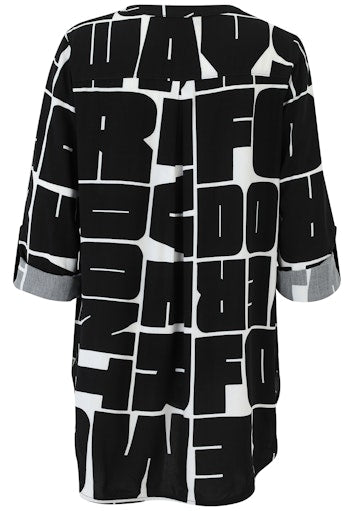 Blouses lange mouw zwart Doris Streich