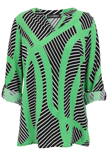 Blouses lange mouw groen Doris Streich