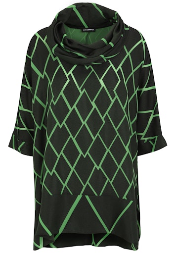 Blouses korte mouw groen Doris Streich