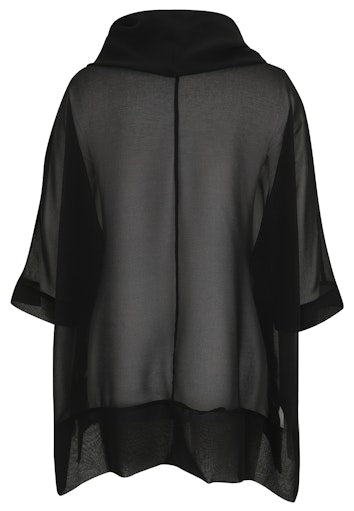 Blouses korte mouw zwart Doris Streich
