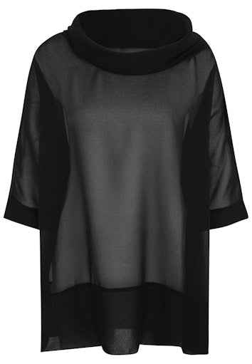 Blouses korte mouw zwart Doris Streich