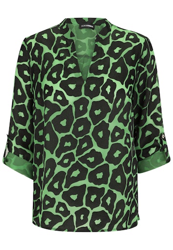 Blouses lange mouw groen Doris Streich