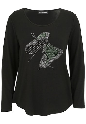 T-shirts korte mouw zwart Doris Streich