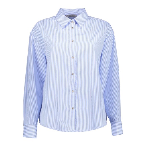 Blouses lange mouw blauw Geisha