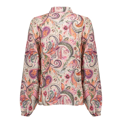 Blouses lange mouw beige Geisha