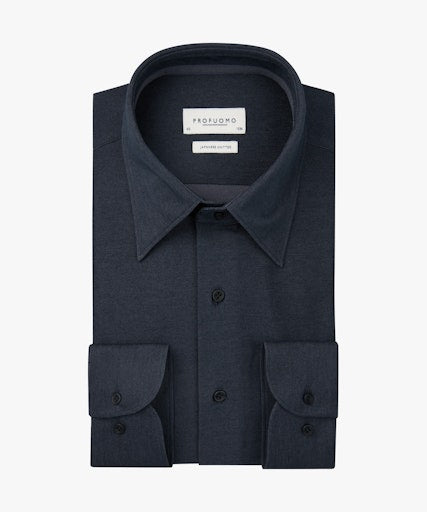 Hemden lange mouw navy Profuomo