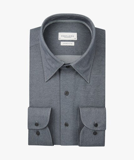 Hemden lange mouw blauw Profuomo