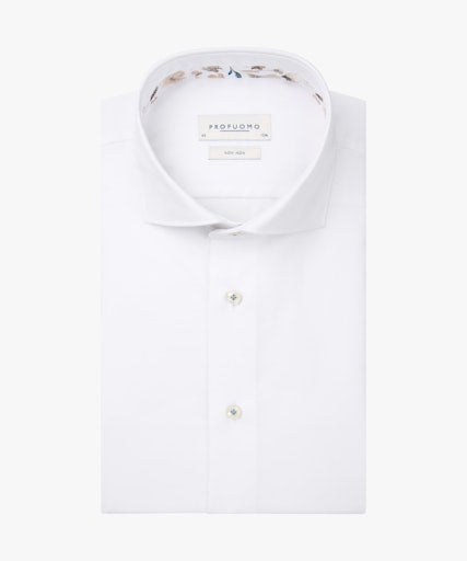 Hemden lange mouw wit Profuomo