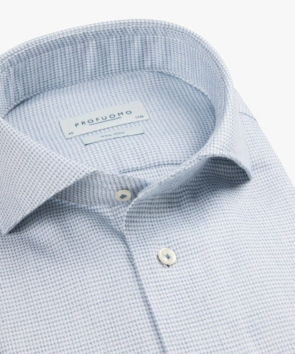 Hemden lange mouw navy Profuomo
