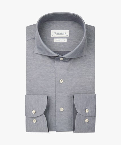 Hemden lange mouw blauw Profuomo