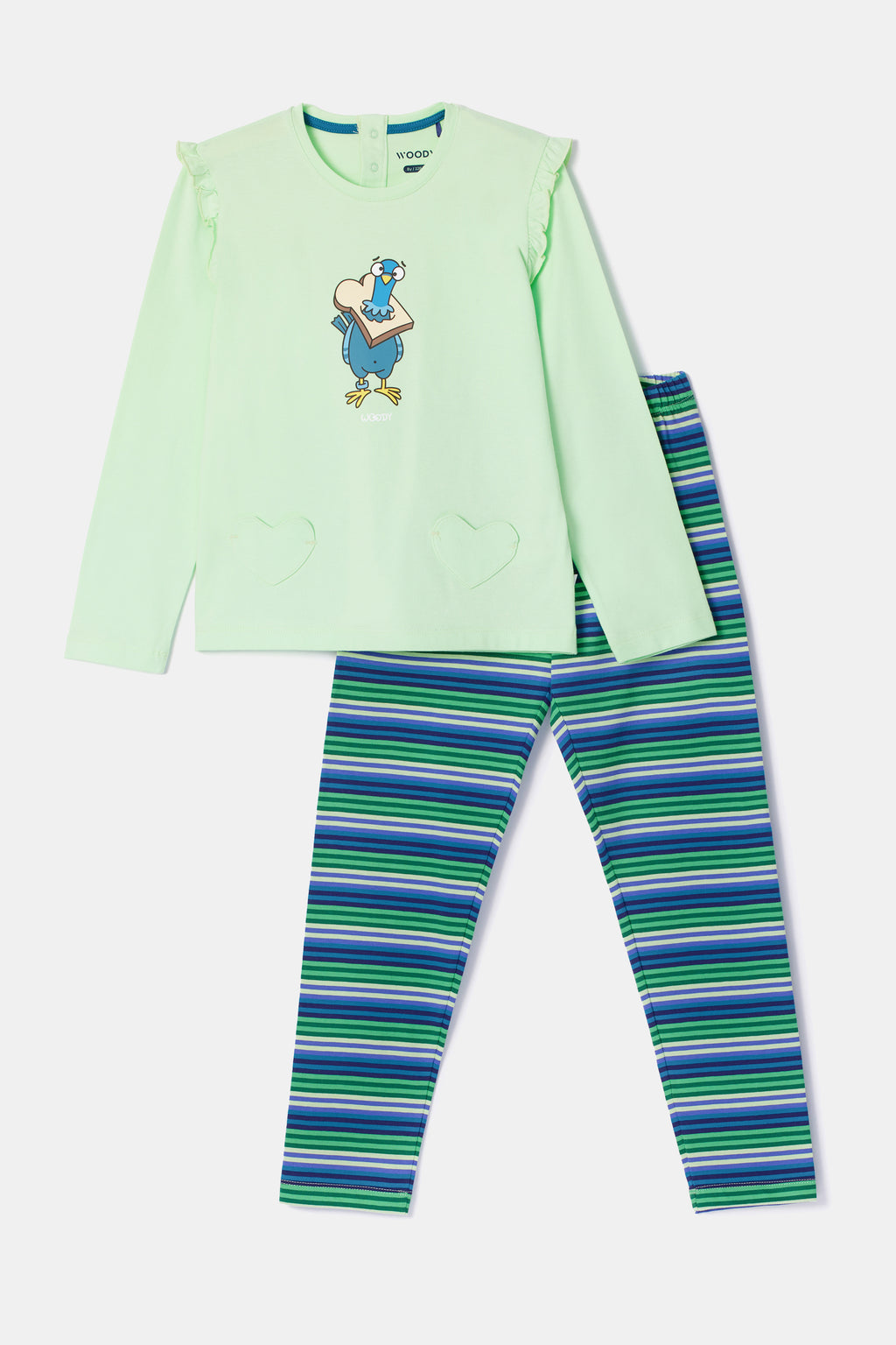 Pyjama's groen Woody