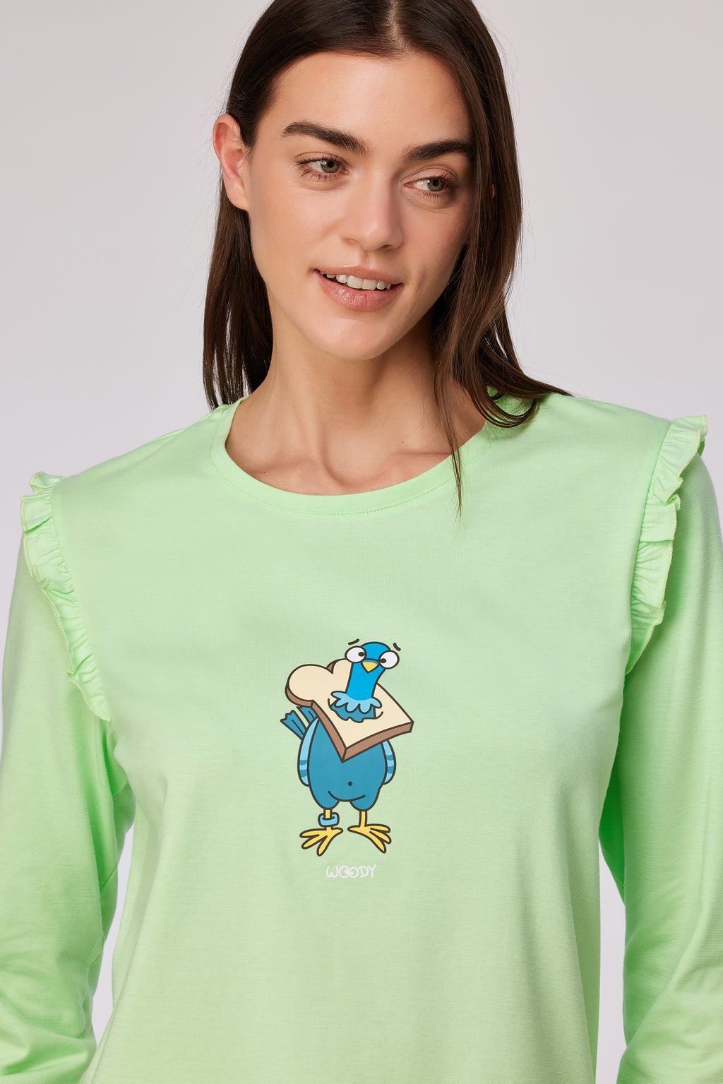 Pyjama's groen Woody