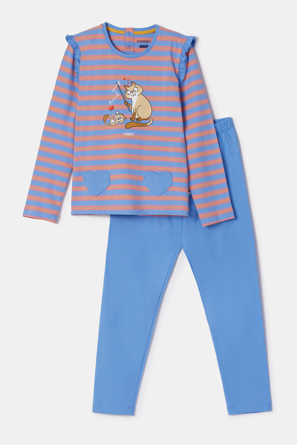 Pyjama's blauw Woody