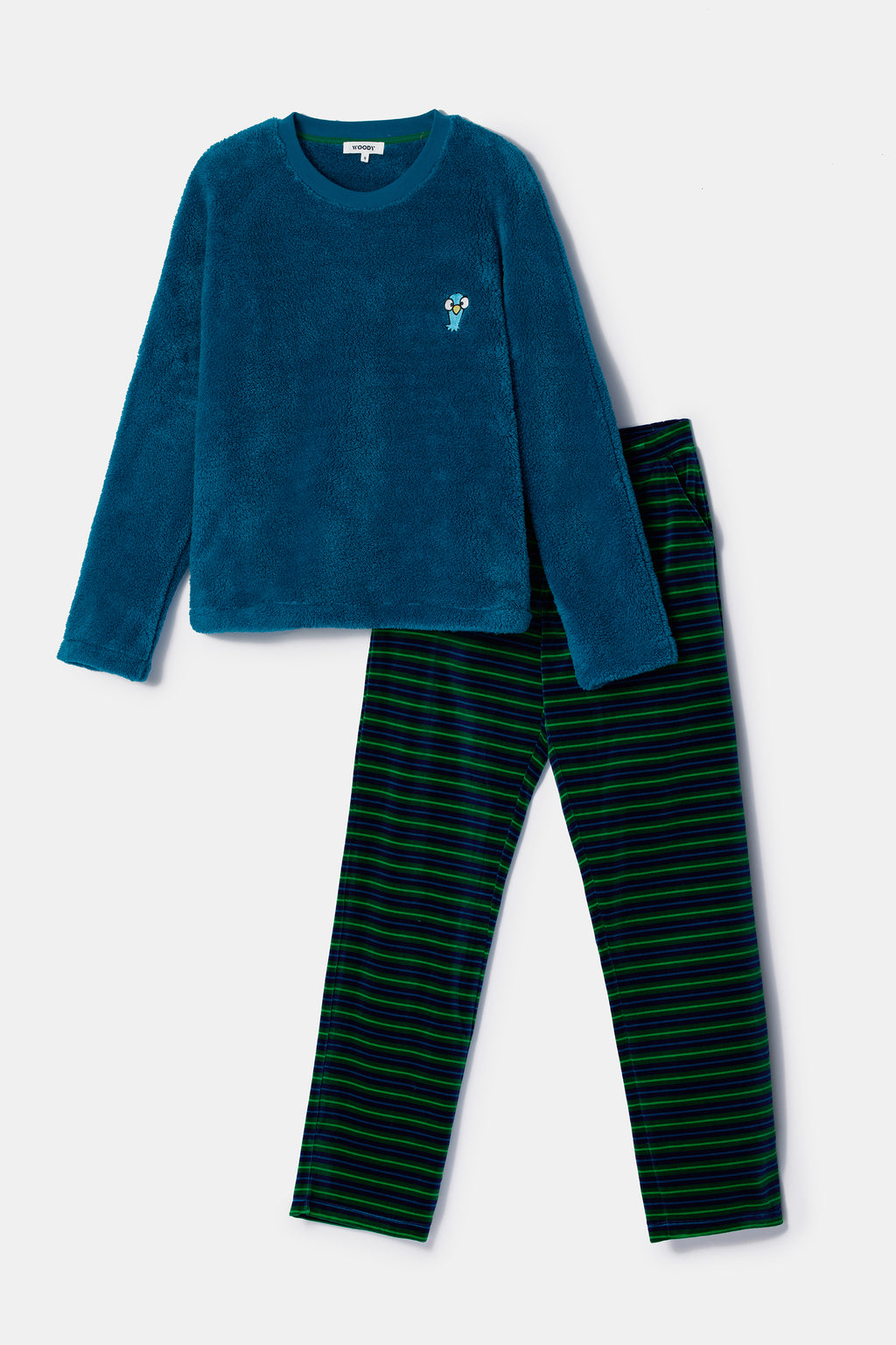 Pyjama's groen Woody