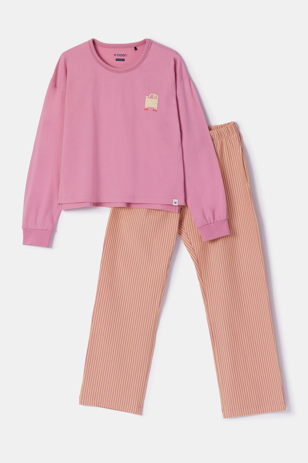Pyjama's roze Woody